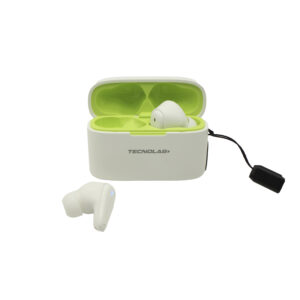 audifono tecnolab, frecuencia de respuesta: 20hz 20khz, bateria de 30mah, bateria de 200mah (estuche).white