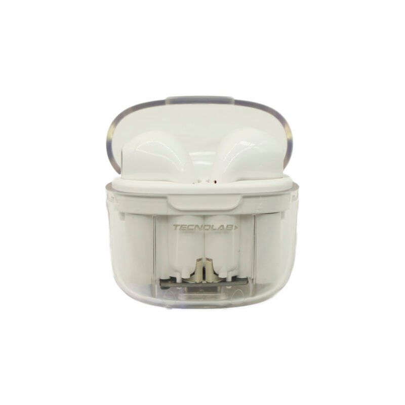 audifono tecnolab, frecuencia de respuesta: 20hz 20khz, bateria de 30mah, bateria de 200mah (estuche).white