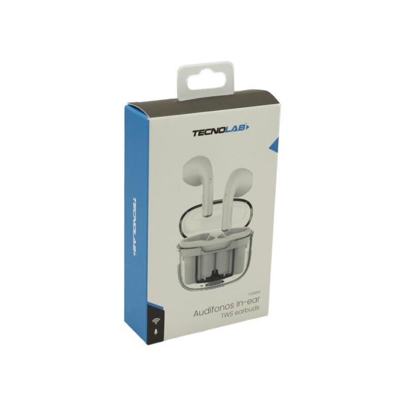 audifono tecnolab, frecuencia de respuesta: 20hz 20khz, bateria de 30mah, bateria de 200mah (estuche).white — vista 2