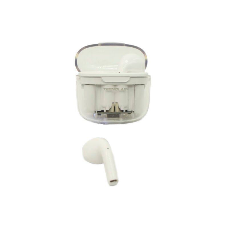 audifono tecnolab, frecuencia de respuesta: 20hz 20khz, bateria de 30mah, bateria de 200mah (estuche).white — vista 3