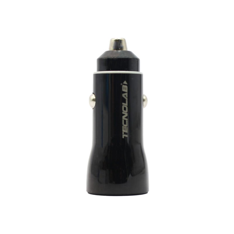 cargador tecnolab para automovil 48w, 1 puerto usb, tipo c, usb a+tipo c. black — vista 2
