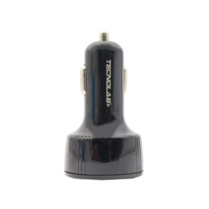 cargador tecnolab para automovil 2 puertos usb, tipo c, pd+qc+(usb a+tipo c) 3.1a