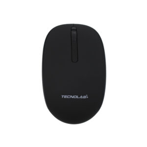 mouse tecnolab bt + 2.4ghz, 1000 dpi, 3 botones, pila aa, sensor luz roja led, distancia 10m. black