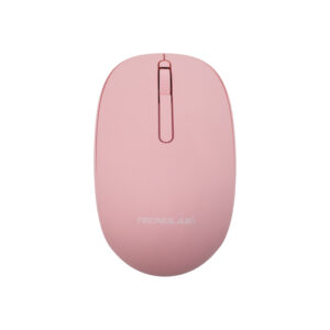 mouse tecnolab bt + 2.4ghz, 1000 dpi, 3 botones, pila aa, sensor luz roja led, distancia 10m. pink