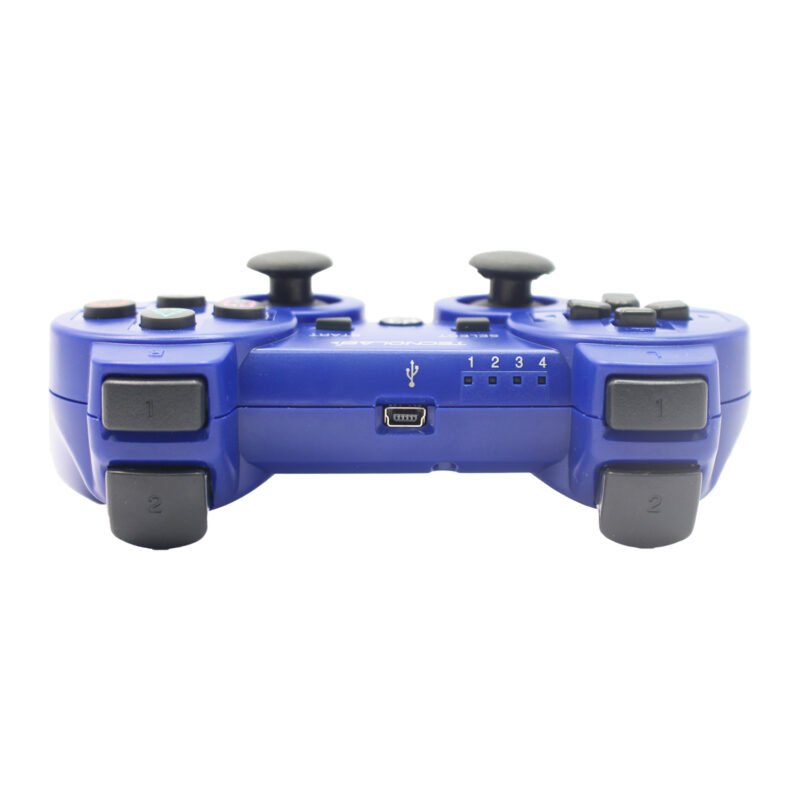 control tecnolab play station 3 dual shock bluetooth wireless con entrada blue