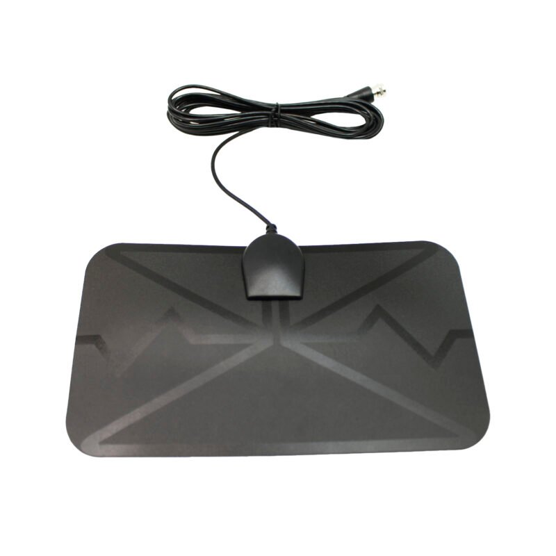 antena digital tecnolab para tv para interior o exterior, 25 db, material plastico con amplificador