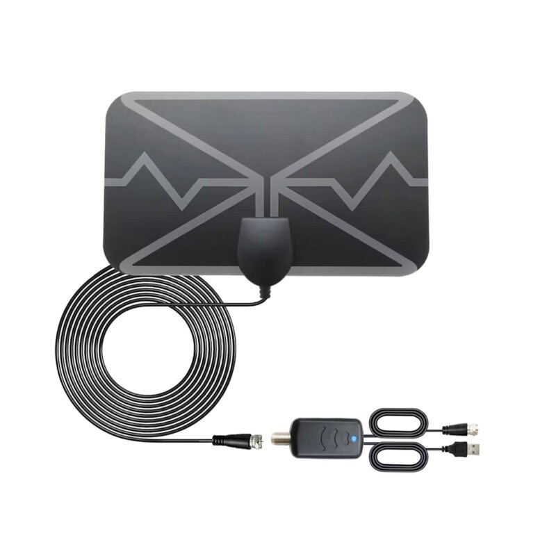 antena digital tecnolab para tv para interior o exterior, 25 db, material plastico con amplificador — vista 5