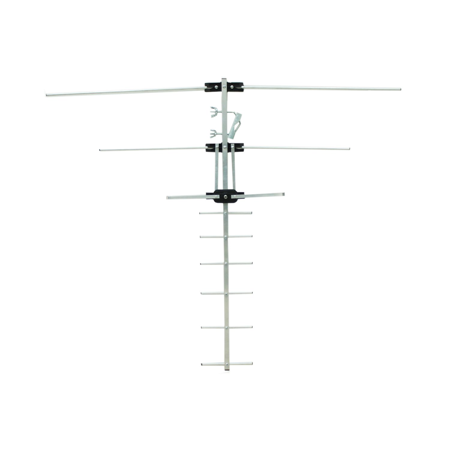 antena digital tecnolab para tv para exterior, 7 9db, material aluminio antena digital tecnolab para tv para exterior, 7 9db, material aluminio