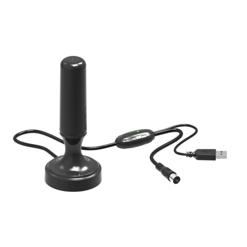 antena digital tecnolab para tv para interior, amplificada, 25db, cable de 5m, material plastico — vista 2
