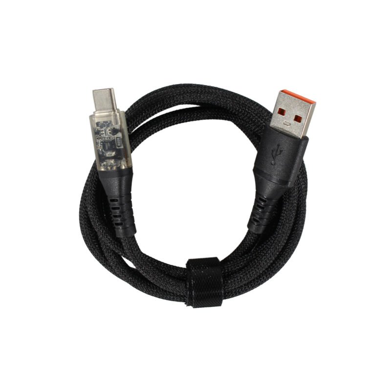 cable tecnolab usb a tipo c, 20w, display led, trenzado 100% cobre, longitud 1 m. — vista 3