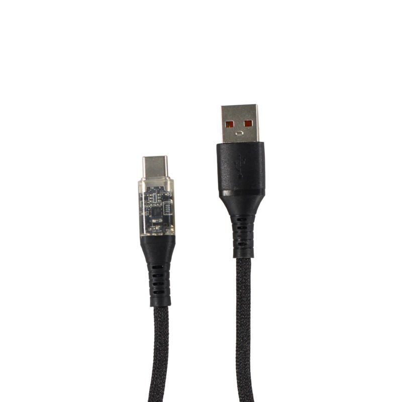 cable tecnolab usb a tipo c, 20w, display led, trenzado 100% cobre, longitud 1 m. — vista 4