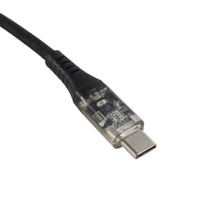 cable tecnolab usb a tipo c, 20w, display led, trenzado 100% cobre, longitud 1 m. — vista 5