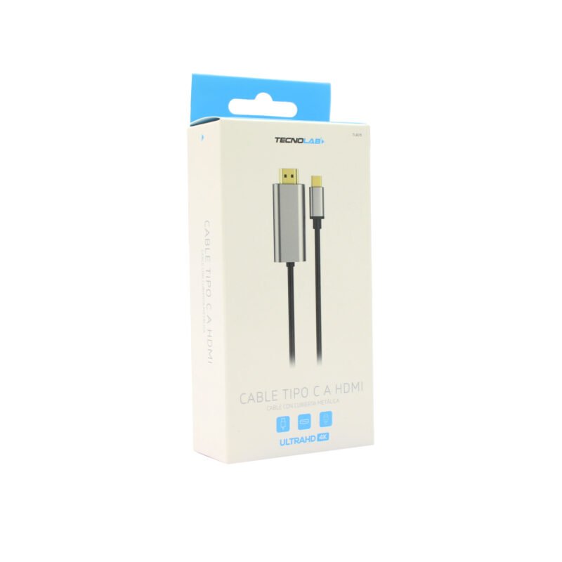 cable tipo c a hdmi, 2 mts, carcasa metalica 4k — vista 2