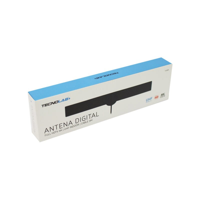 antena digital tecnolab para tv, 3 5 db, plastico, cable 3 mts. black — vista 3