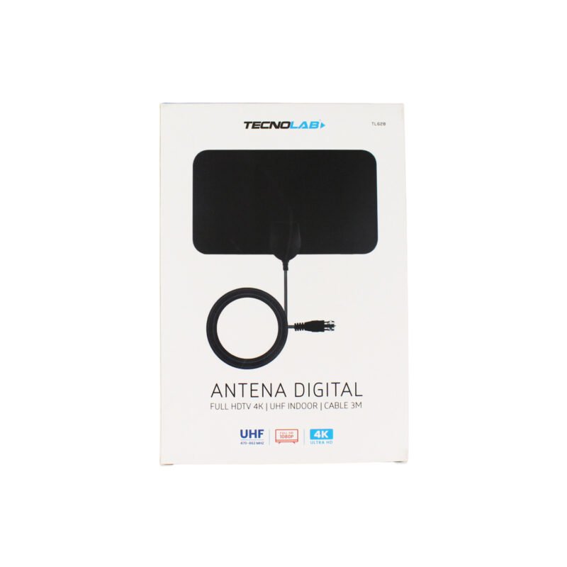 antena digital tecnolab para tv exterior, color, 3 5 db, material plastico cable 3 mts. black — vista 3