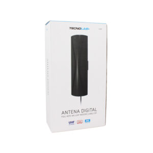 antena digital tecnolab para tv, color, 5 7 db, material plastico cable 5 mts black
