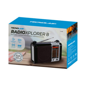 radio tecnolab 3 bandas am/fm/sw, usb/tf, mp3, bt, con luz led, bateria litio 18650.