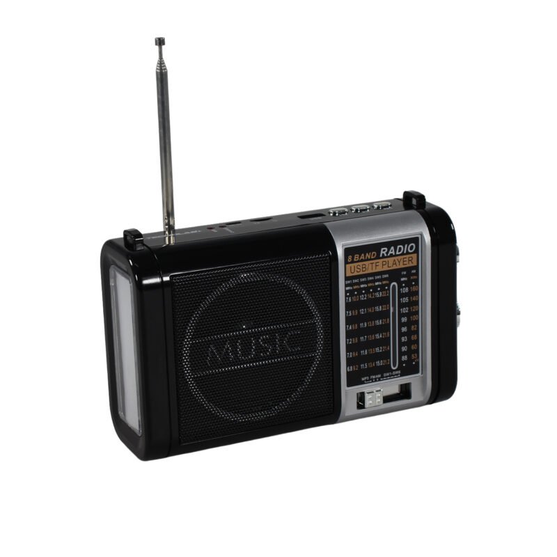 radio tecnolab 3 bandas am/fm/sw, usb/tf, mp3, bt, con luz led, bateria litio 18650. — vista 5