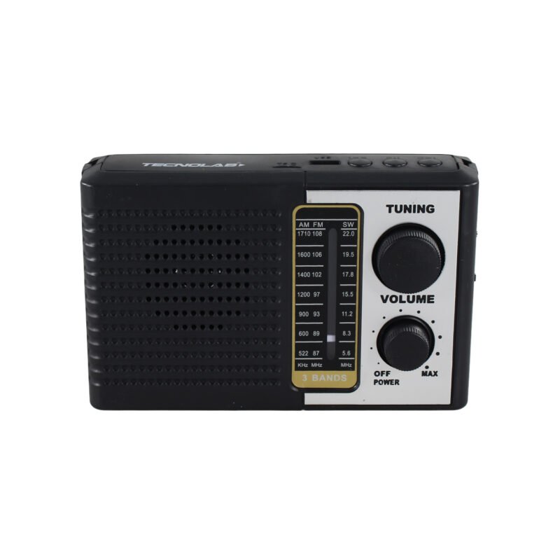 radio tecnolab portatil am/fm/sw, usb/tf, luz led, bateria litio 18650, antena telescopica, 5w. — vista 7