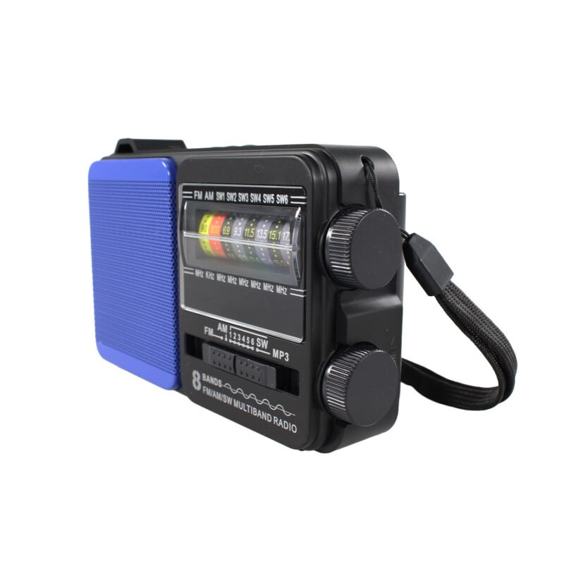 radio tecnolab portatil am/fm/sw 1 6/8 bandas tecnolab, usb/tf, luz led, bateria 18650, antena telescopica, 5w. — vista 5