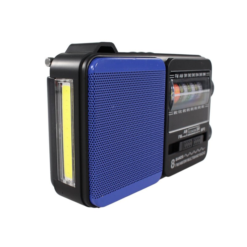 radio tecnolab portatil am/fm/sw 1 6/8 bandas tecnolab, usb/tf, luz led, bateria 18650, antena telescopica, 5w. — vista 6