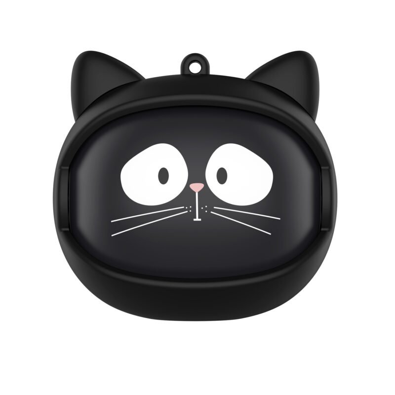 audifono tecnolab flip gato inalambricos bt, carga tipo c, 200mah, 10h reproduccion, 10m alcance, 2h carga.