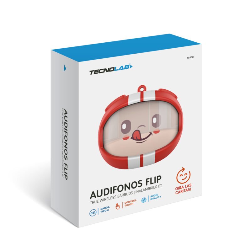 audifono tecnolab flip piloto f1 inalambricos bt, carga tipo c, 200mah, 10h reproduccion, 10m alcance, 2h carga. — vista 7