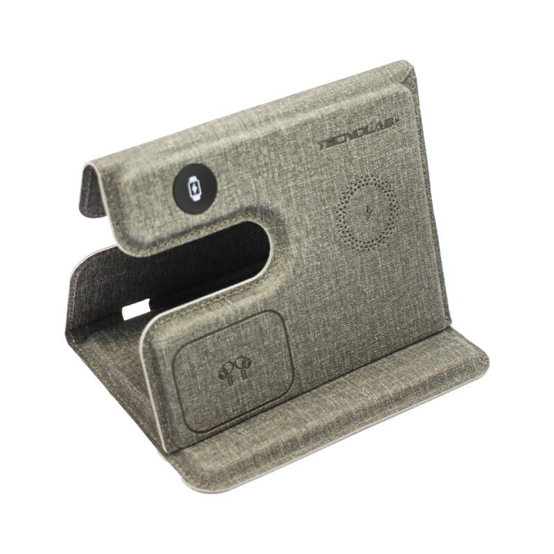 cargador tecnolab 3 en 1 inalambrico pregable para iphone (15w), applewatch (2.5w) y airpods (5w) — vista 3