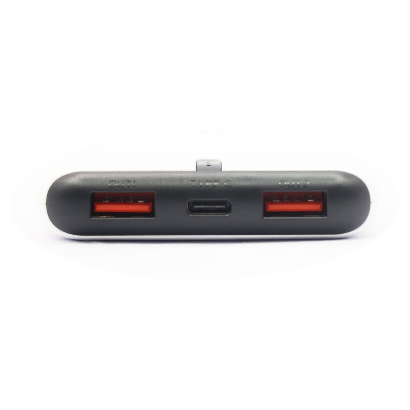 powerbank tecnolab 10000mah bateria litio, pd 22.5w, proteccion sobrecarga, compatibilidad amplia.white — vista 2