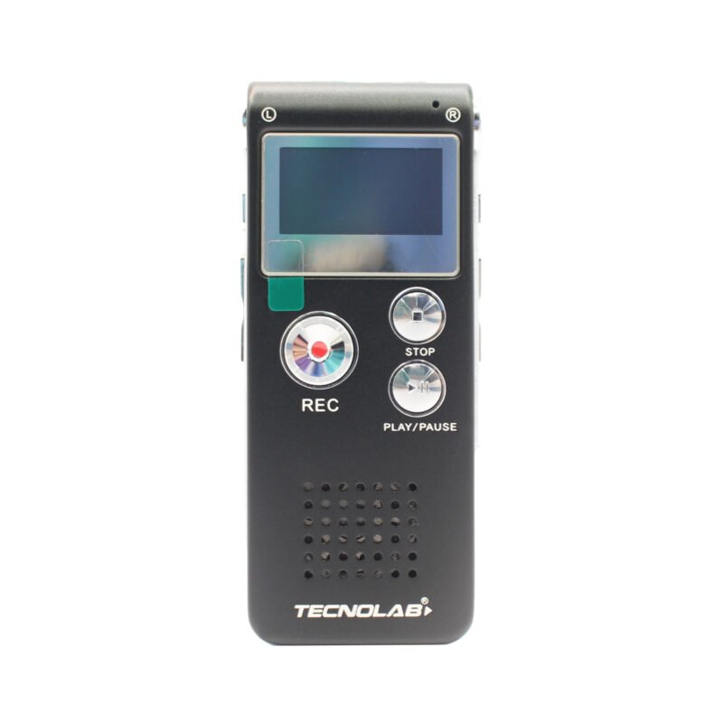 grabador digital de voz tecnolab, 8gb memoria, altavoz integrado, funcion mp3, 7 modos ecualizacion.