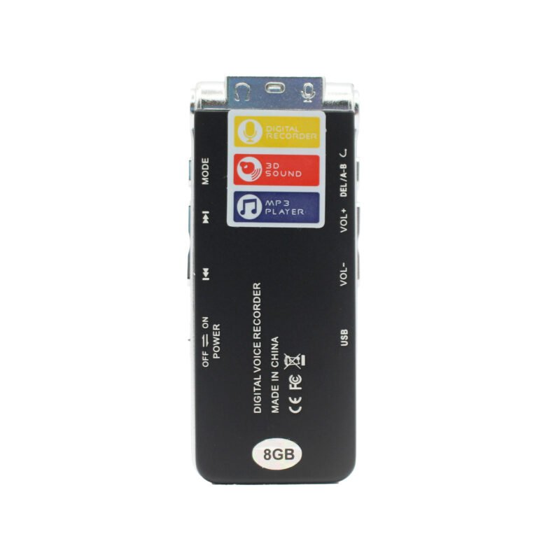 grabador digital de voz tecnolab, 8gb memoria, altavoz integrado, funcion mp3, 7 modos ecualizacion. — vista 4