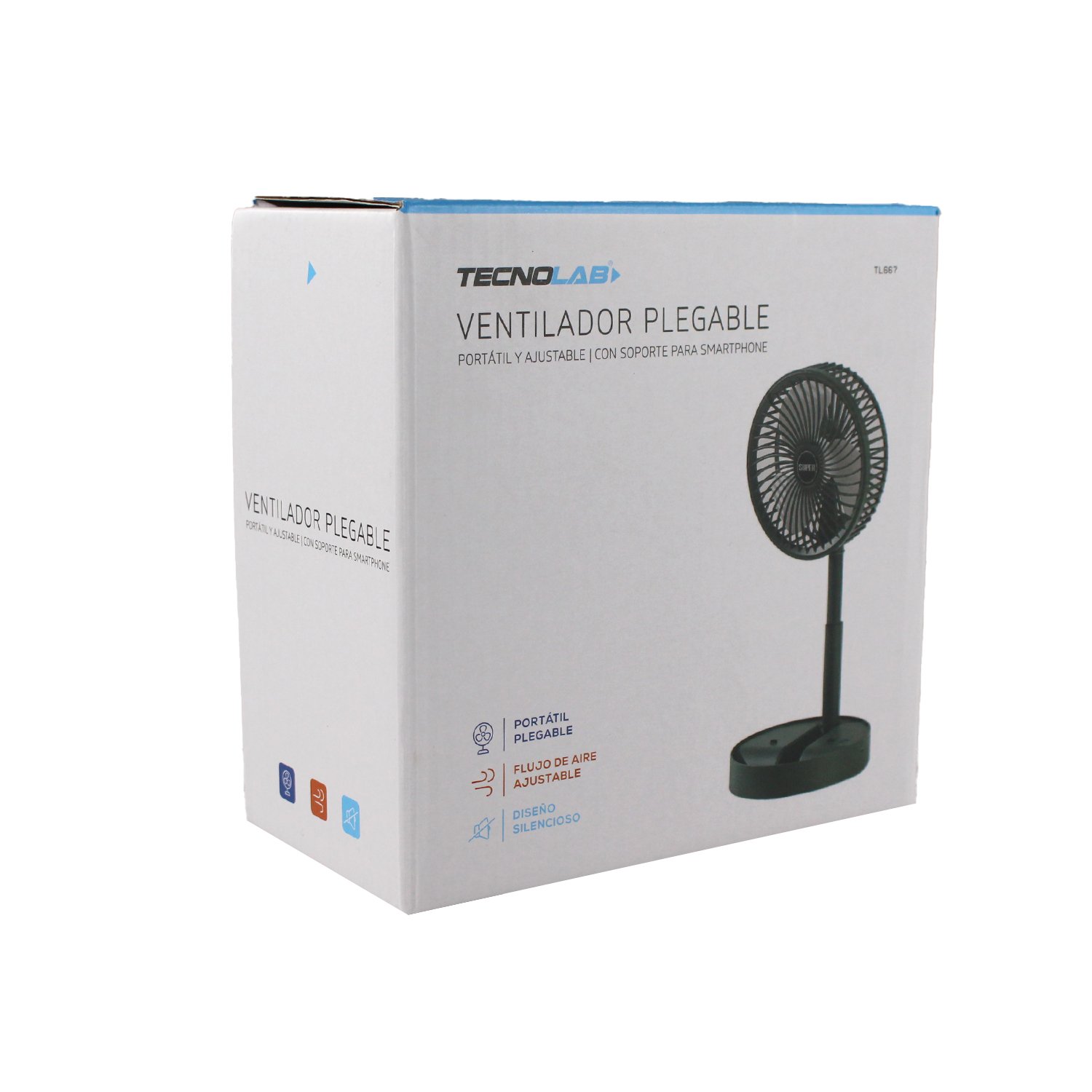 ventilador tecnolab plegable portatil, flujo de aire ajustable, dc 5v, 5w, diseÑo silencioso, soporte smartphone. green ventilador tecnolab plegable portatil, flujo de aire ajustable, dc 5v, 5w, diseÑo silencioso, soporte smartphone. green