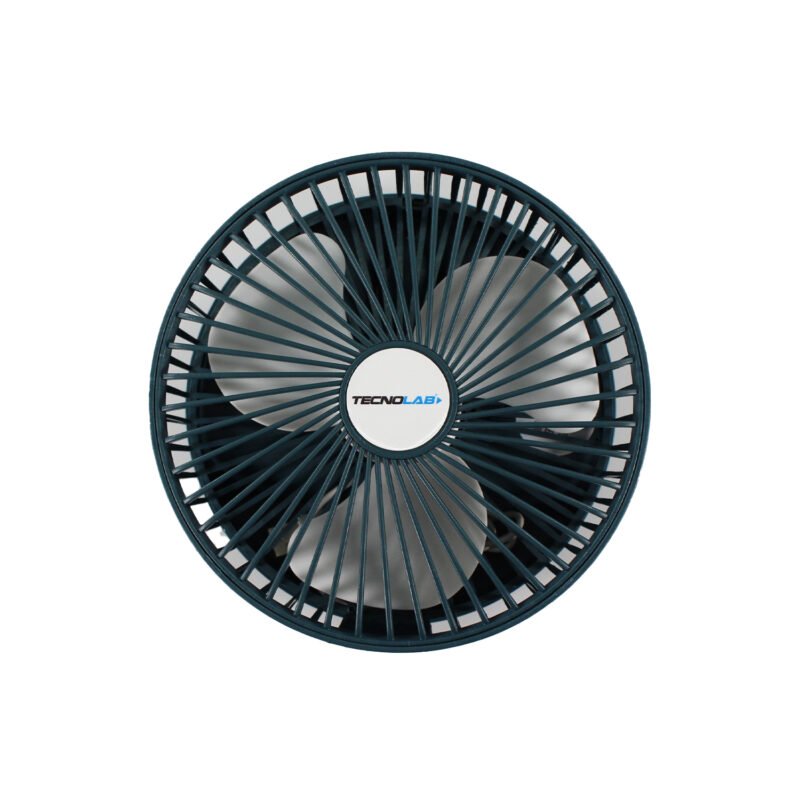 ventilador tecnolab plegable portatil, flujo de aire ajustable, dc 5v, 5w, diseÑo silencioso, soporte smartphone. green — vista 4