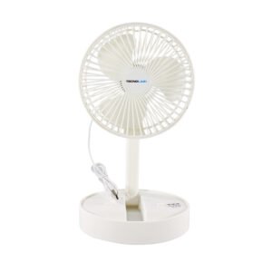 ventilador tecnolab plegable portatil, flujo de aire ajustable, dc 5v, 5w, diseÑo silencioso, soporte smartphone.white