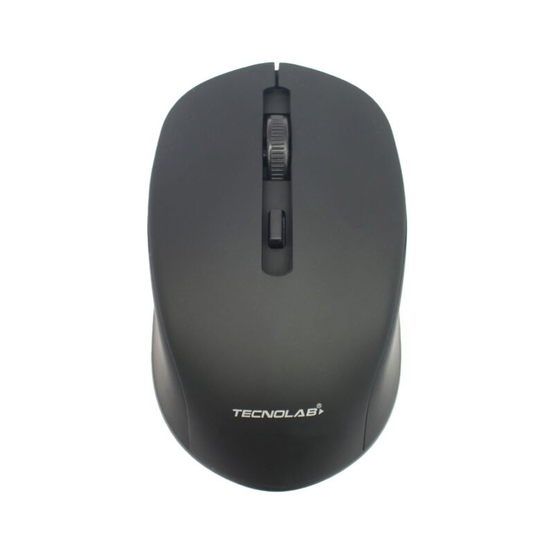 mouse tecnolab inalambrico 2.4g+bt black carga tipo c — vista 2