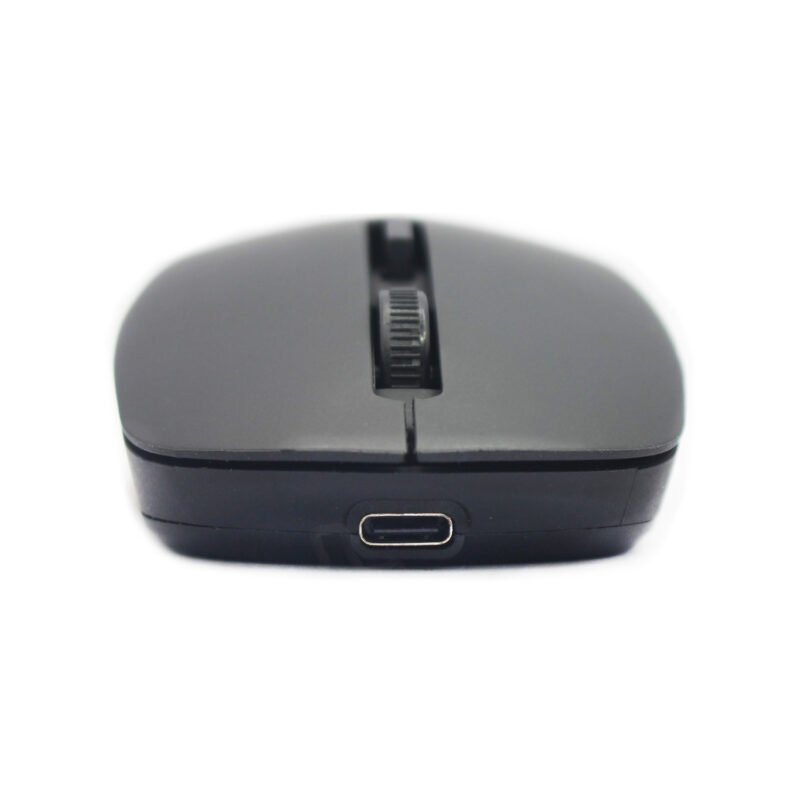 mouse tecnolab inalambrico 2.4g+bt black carga tipo c — vista 3
