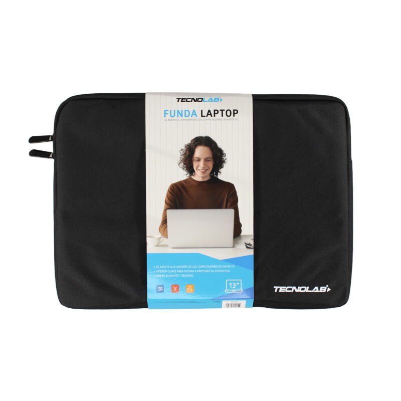 funda para notebook de 15 pulgadas, color black — vista 2