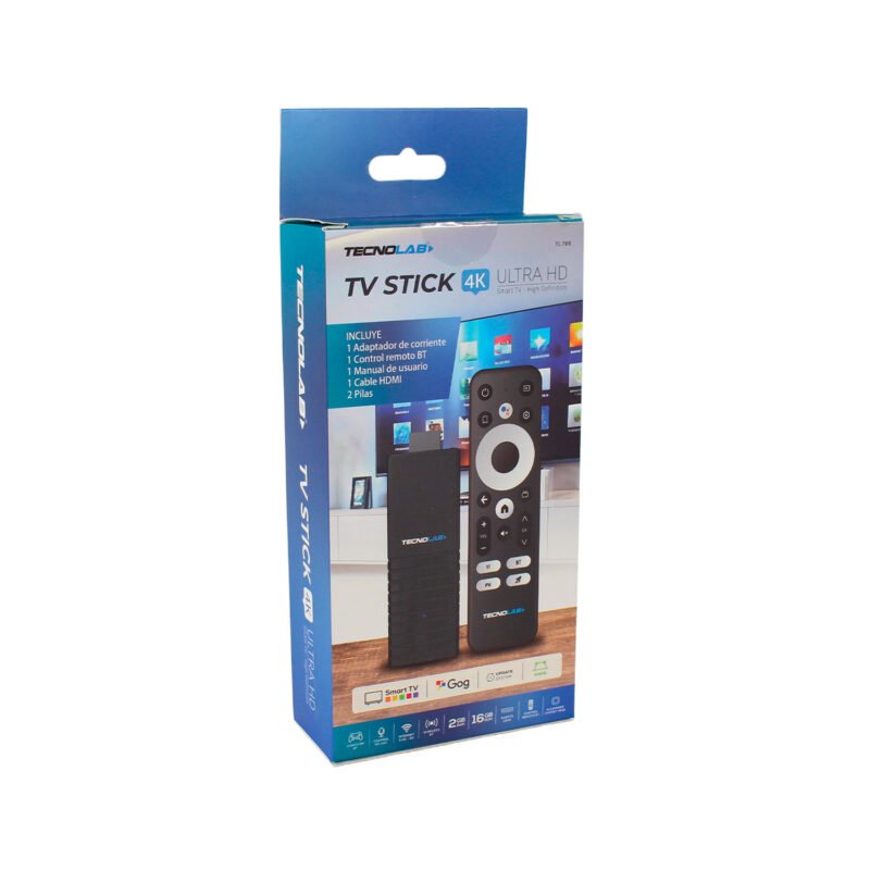 tv stick 4k android 12 2+16gwifi 2.4/5g compatible aplicaciones de ip tv y juegos, con control remoto — vista 9