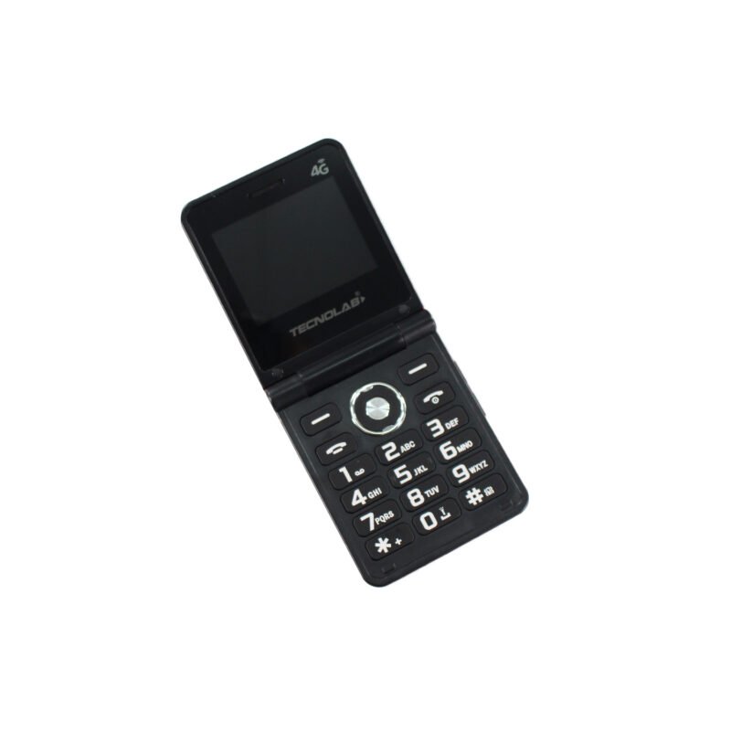 telefono senior 4g, doble pantalla 2.4 y 1.77", sim dual, boton sos, compatible con camara y bluetooth, entrada tipo c, blue — vista 3