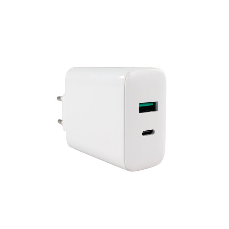 cargador tecnolab gan qc 3.0 + pd 65w con cable tipo c a c. certificacion sec. white. — vista 6