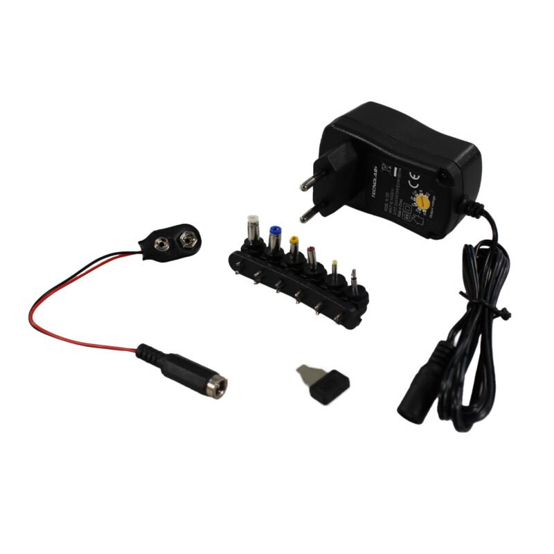 transformador eliminador de pila universal 1000ma, 3 12 v dc — vista 3