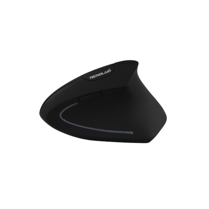mouse ergonomico tecnolab, conexion dual 2.4g + bt, carga tipo c. dpi 800/1200/1600. black — vista 7
