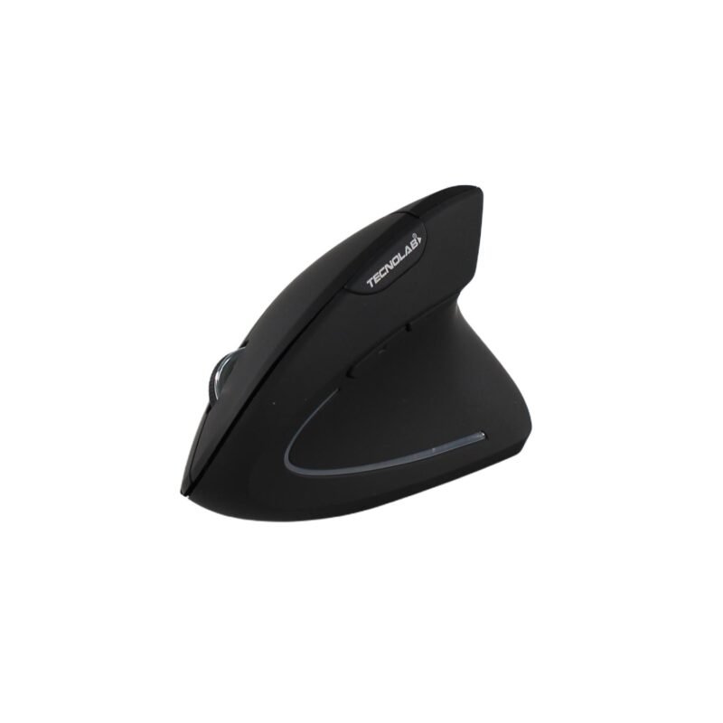 mouse ergonomico tecnolab, conexion dual 2.4g + bt, carga tipo c. dpi 800/1200/1600. black — vista 6