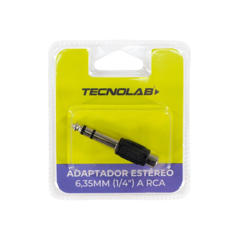 adaptador tecnolab 6,35mm a rca. — vista 2