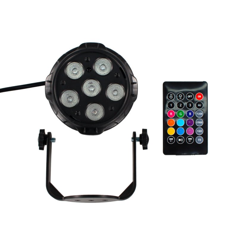 foco tecnolab par 6 con parlante 10w de iluminacion + 10 w de sonido — vista 2