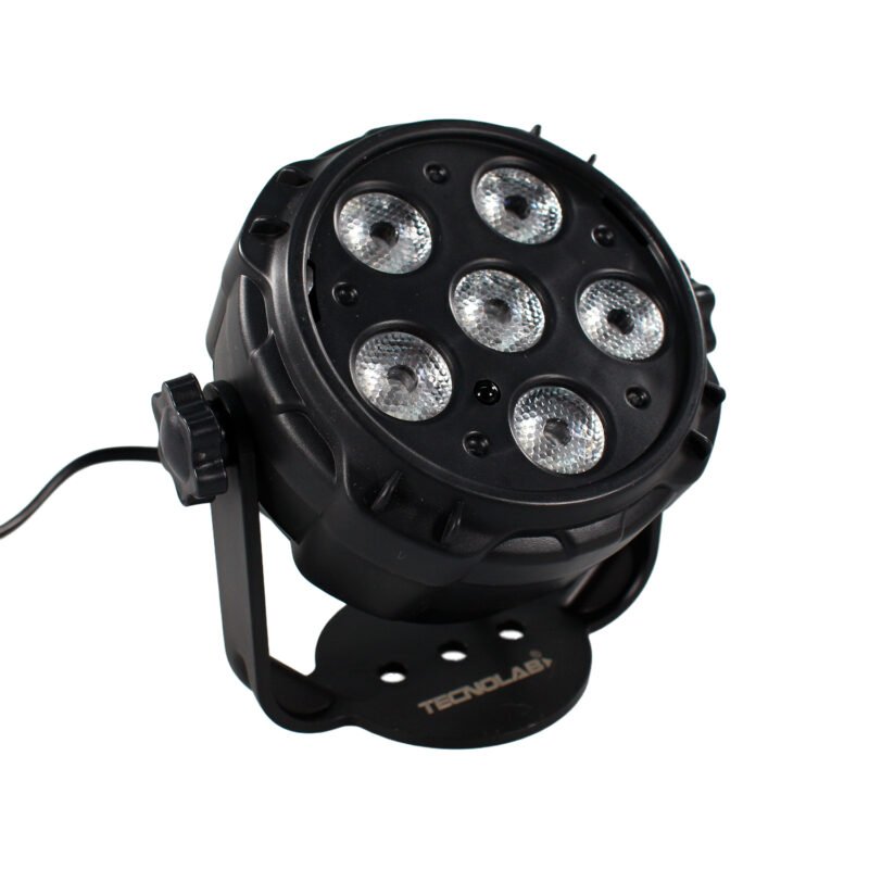 foco tecnolab par 6 con parlante 10w de iluminacion + 10 w de sonido — vista 4