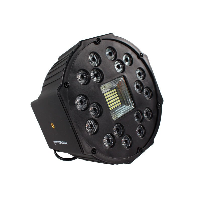 foco tecnolab par 18 con estroboscopica 60w con conexion a dmx — vista 4
