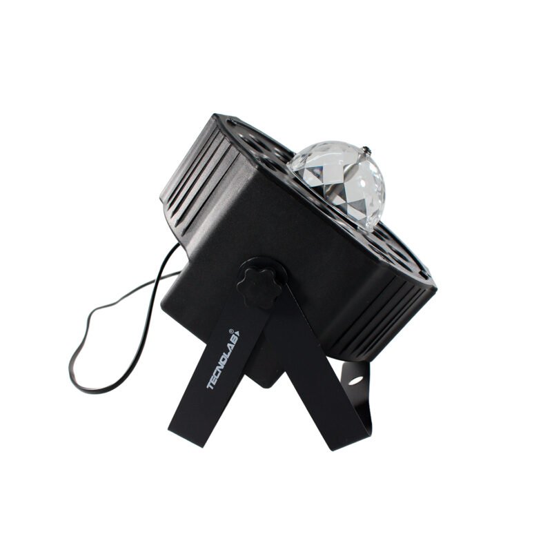 foco tecnolab par 18 con luz giratoria 60w con conexion a dmx — vista 6