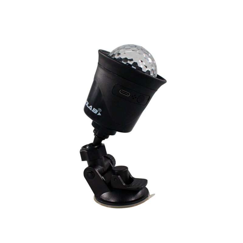 luz giratoria rgb con sensor de musica bateria de 800 mah usb tipo c — vista 2
