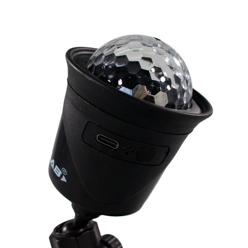 luz giratoria rgb con sensor de musica bateria de 800 mah usb tipo c — vista 5